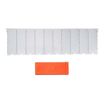 捷華 擋風板 附收納盒  鋁合金材質  表面高強度氧化處理  可雙面折疊  附插桿  1組  銀色