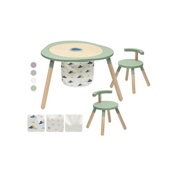 Stokke 挪威 MuTable V2 多功能遊戲桌經典組(一桌二椅+玩具收納袋*1+筆筒*1) - 多款可選