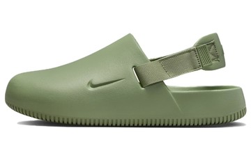 NIKE CALM MULE SLIDES OLIVE GREEN