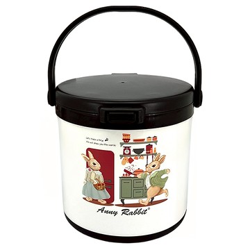 節能燜燒鍋 0.1-3.4L 內鍋304不鏽鋼 外殼PP材質  安妮兔  20.3cm  安妮兔 白色 + 黑色  1個