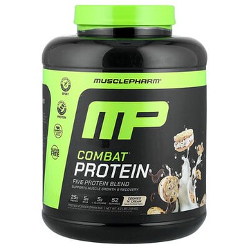 MusclePharm, 增肌蛋白質粉，曲奇奶油味，4.2 磅（1,906 克）