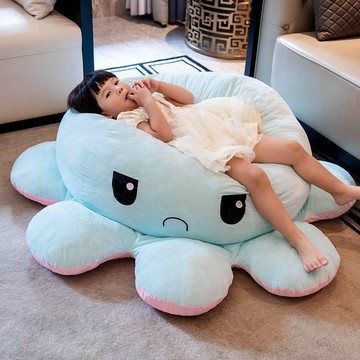 ⚡變臉章魚超大公仔 翻面章魚 公仔 超大章魚抱枕 章魚抱枕 大章魚娃娃 可愛抱枕 章魚娃娃 趴睡娃娃 章魚毛絨