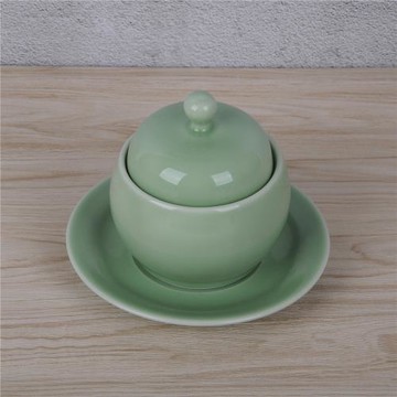 特龍泉青瓷仿古燉盅陶瓷湯鍋燉鍋湯盅燕窩雪蛤燉罐隔水小燉盅帶蓋