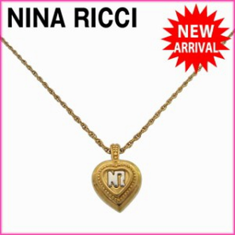 ニナリッチ ネックレス アクセサリー ハートモチーフ ロゴ ゴールド シルバー Nina Ricci 中古 G3 通販 Lineポイント最大1 0 Get Lineショッピング