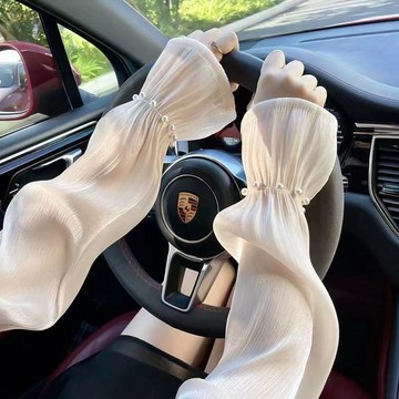 新款【upton】冰絲防曬袖女款寬鬆袖子開車時尚冰袖手套袖套女夏季紫外線手袖