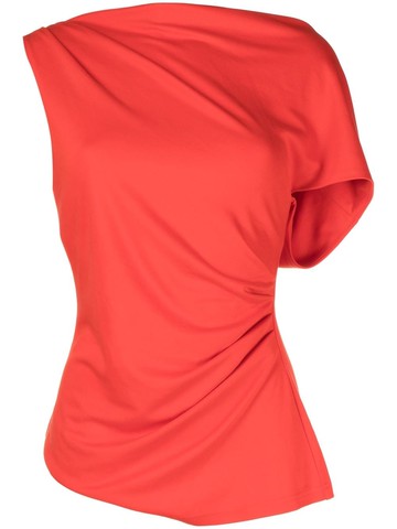 Acler - Nash ruched blouse - women - Modal/Polyester - 6 - Red