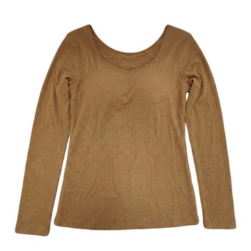 DR.MANGO 芒果科技 減齡超彈力保暖上衣  L  駝色