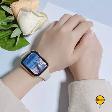 超美顯瘦 小蠻腰矽膠錶帶 適用於 Apple Watch 11 10 9 8 7 SE 42mm 46mm 蘋果手錶帶