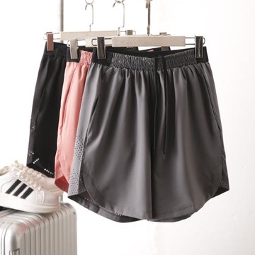 線下599！激光穿孔鏤空工藝 夏季男士運動速干跑步短褲健身三分褲