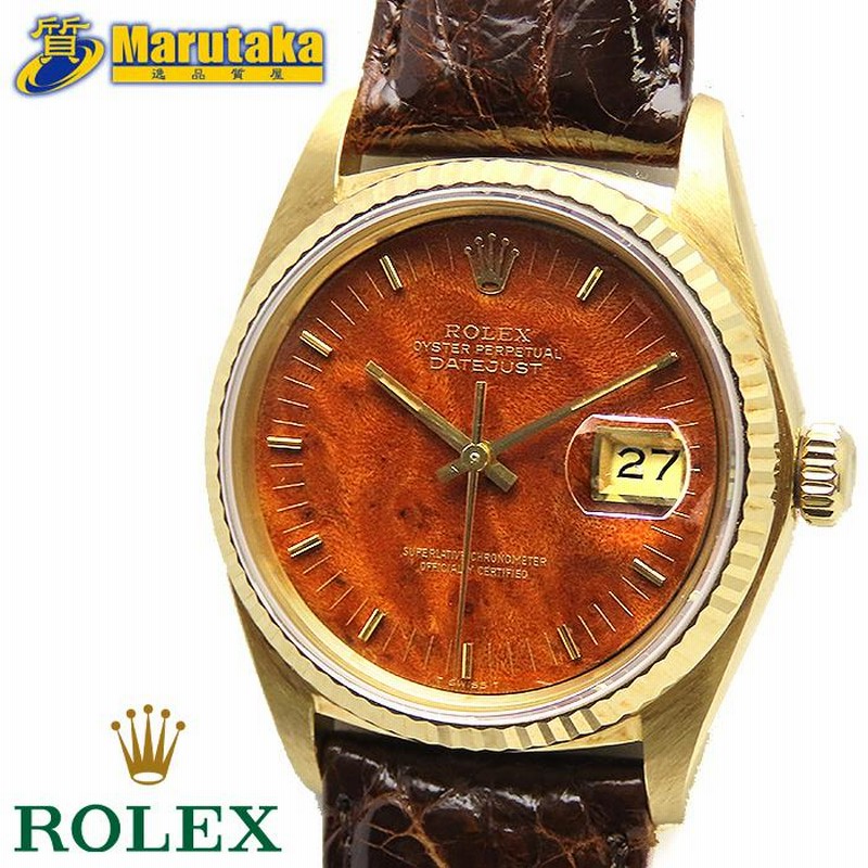 その他 K ロレックス DATE‐JUST 16018 18KYG TIGER EYE DIAL