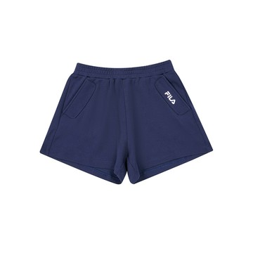 FILA KIDS 女童針織短褲-丈青 5SHA-4710-NV