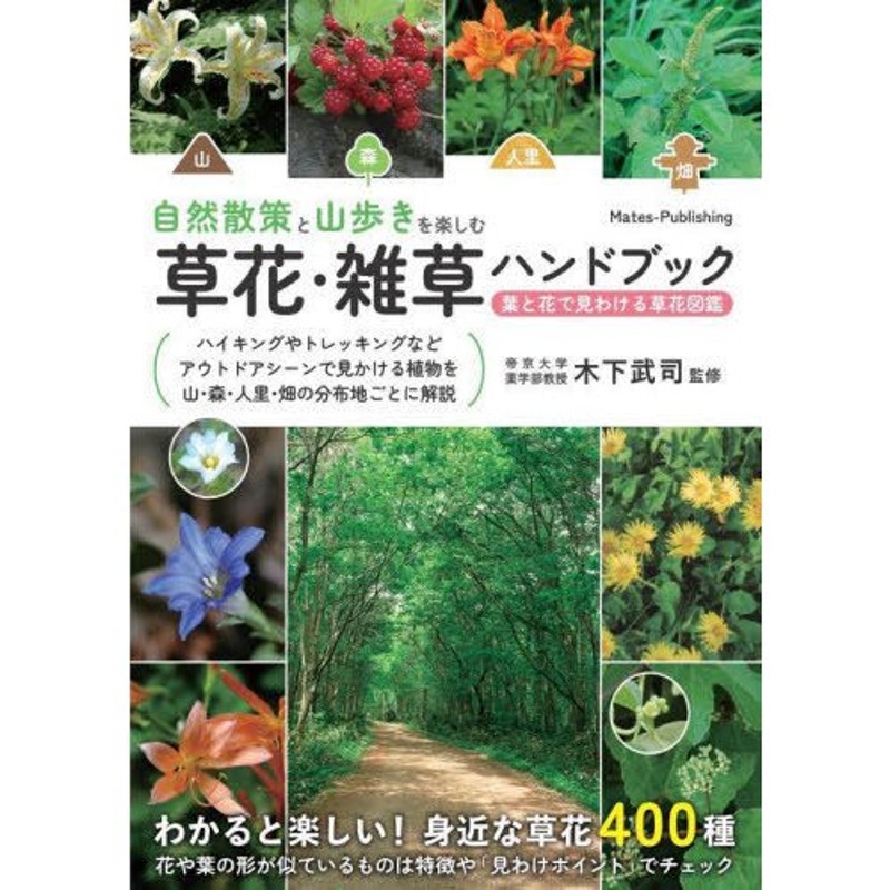 書籍のメール便同梱は2冊まで 本 雑誌 自然散策と山歩きを楽しむ草花 雑草ハンドブック 葉と花で見わける草花図鑑 木下武司 監修 通販 Lineポイント最大0 5 Get Lineショッピング