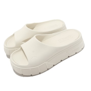 [ACS] Puma 拖鞋 Mayze Stack Injex Wns 女鞋 白 米白 厚底 增高 舒適 38945405