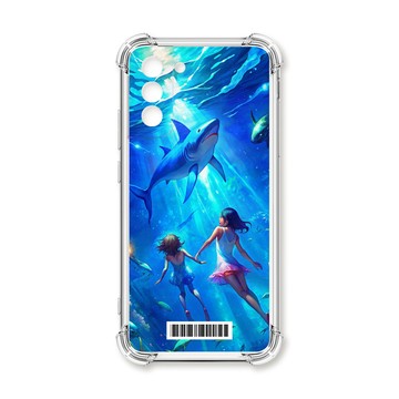 S系列(其他) 殼 TRON 三星 S21 FE 5G 與鯊共舞  載具 四角防摔殼 手機殼