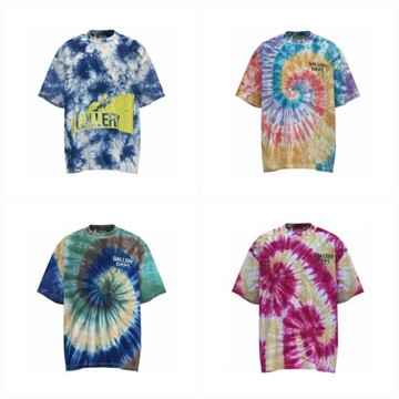 2023春夏新款GALLERY DEPT高街潮牌扎染短袖寬松OS男女半袖T恤 夏