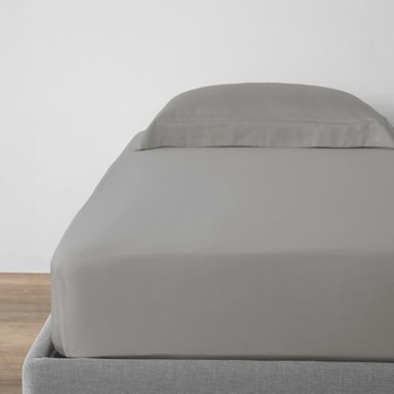 PALETTE300織素色天絲床包單人 月霧灰