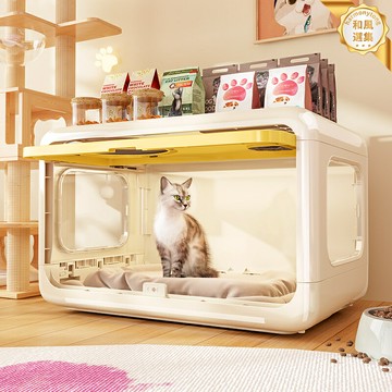 【超大自由空間】貓籠子 貓櫃 寵物籠 狗籠 貓別墅 貓舍 一體式設計 多層跳臺 室內家用 幼貓專用 可拆洗