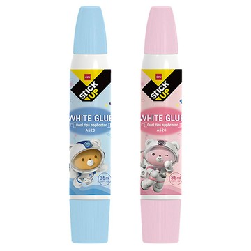 得力Deli雙頭白膠/EA520/太空熊/35ml/混色
