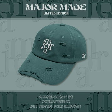 MAJOR字樣刷破感老帽