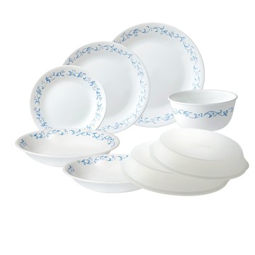 【美國康寧 CORELLE】鄉野藍 8件式餐具組H02