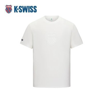 K-SWISS 短袖T恤 TSKC7412MCTS72 男上衣 白色 1013289-115