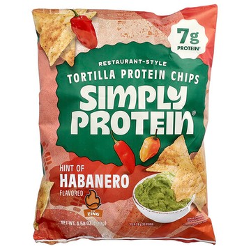 Simply Protein, 餐廳級玉米餅蛋白質脆片，哈瓦那辣椒味，4.58 盎司（130 克）