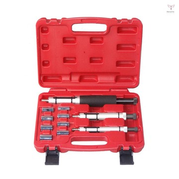 11 件可調節離合器定心軸定位工具套件離合器安裝拆卸工具組離合器孔校正工具帶 PE 儲物盒