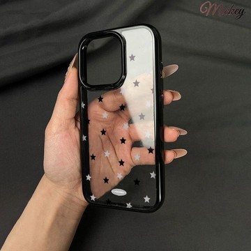 黑灰星星1適用蘋果17ProMax/16/15簡約創意iPhone13/14手機殼