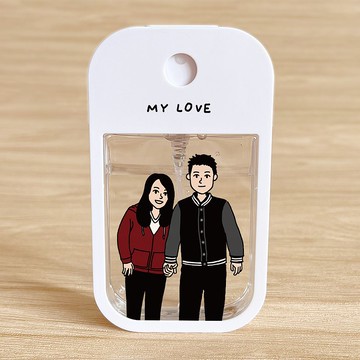 【邊框款】客製 酒精/香水噴霧瓶-彩繪人像款