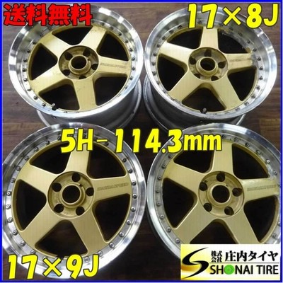 □4本SET□NO,A4514□会社宛 送料無料□17 ×8J 9J□マツダスピード MAZDASPEED MS01 レイズ製 RAYS アルミ□5穴  114.3 +35 +34 ランエボ | LINEブランドカタログ