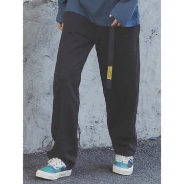 日系復古美式潮痞工裝闊腿直筒褲男顯瘦休閑長褲九分褲春秋