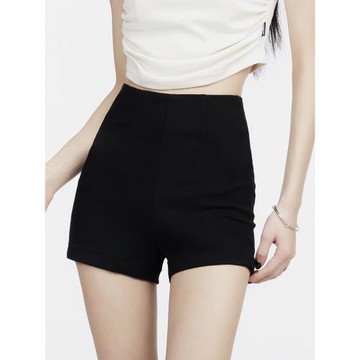 黑色短褲女西裝彈力外穿緊身包臀褲2025秋季百搭顯瘦高腰辣妹熱褲