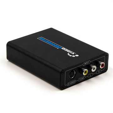 音頻切換器 音源切換器 音頻分配器 AV/S-Video to HD Converter 1080P CVBS/S端子轉