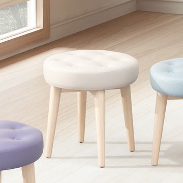 直人木業-SWEET實木功能椅凳6918-珍珠灰白