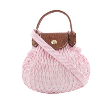 LONGCHAMP XS號 LE PLIAGE FILET 二用漁網包(粉色) 10139 HVH 018
