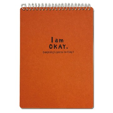 I am okay 36K上翻橫線筆記 橘