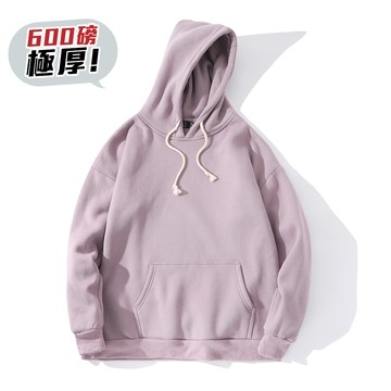 超級厚600磅 寬鬆落肩情侶帽T / 男女 / 寬鬆 / oversize【QM88921】