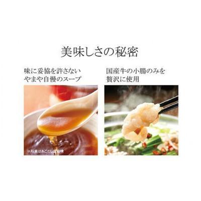 ふるさと納税 八女市 やまやの博多もつ鍋　こく味噌味3〜4人前×3箱セット