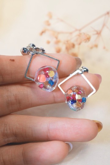 【夢核3號】夢核系列 |透明樹脂耳針 | 無耳洞友善