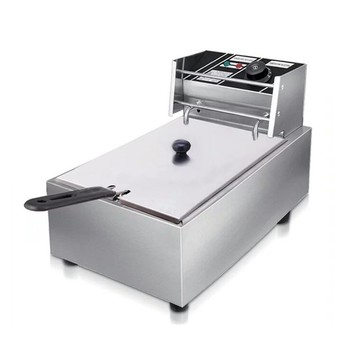 加長油炸爐電炸爐不鏽鋼油炸鍋20L油炸爐炸雞炸串110V 現貨+保固一年