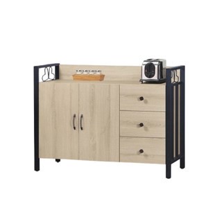 【MUNA家居】品味5尺餐櫃/碗盤櫃(702)(共兩色)白橡木色