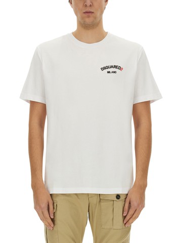dsquared "rubber logo" t-shirt