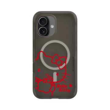 iPhone 17 AirX 本質黑 - 三麗鷗-Hello Kitty - 簡約系列-蘋果咬一口