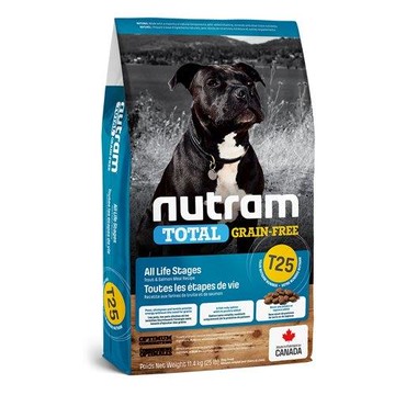加拿大NUTRAM紐頓-T25無穀鮭魚+鱒魚潔牙全齡犬 2kg(4.4lb)(NU-10251)