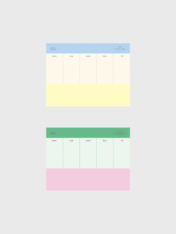 Combi Weekly Memopad Stationery [2color]
