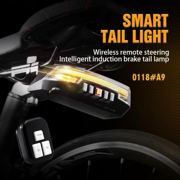 【NQY】自行車尾燈 單車方向燈 後燈 USB 可拉線控制 方向燈 充電尾燈 自行車尾燈【0118-A9】