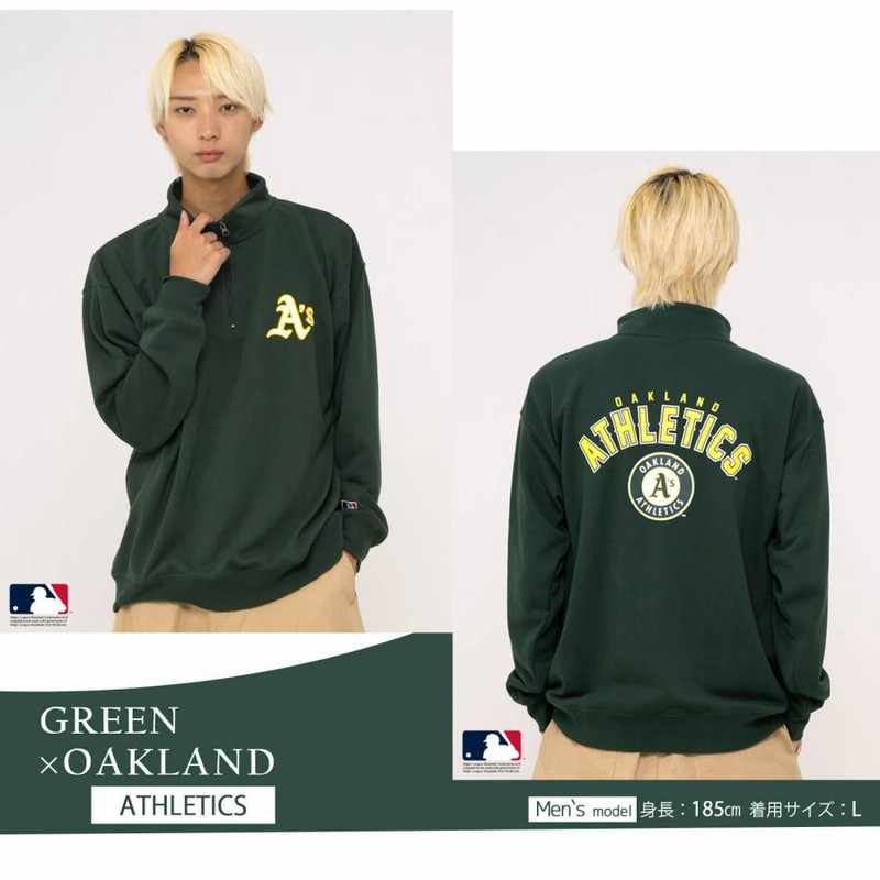 MLB スウェット ハーフジップ トレーナー メンズ レディース
