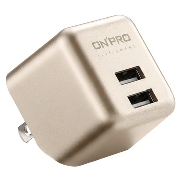 ONPRO 雙USB 3.4A 急速充電器 UC-2P01 PLUS  玫瑰金  1個