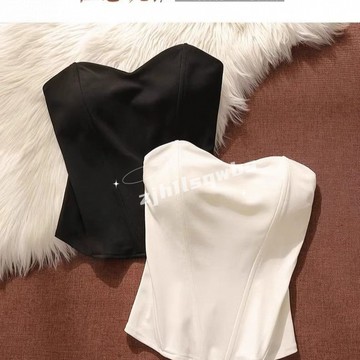 桃園店🥇性感裹胸立體魚骨胸衣弔帶背心女性感婚紗禮服內搭打底衫抹胸上衣