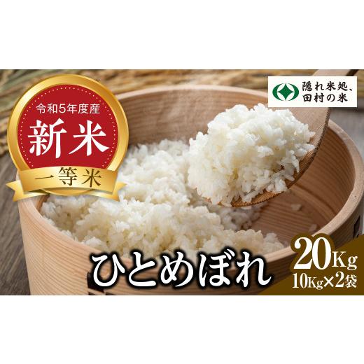 ふるさと納税 福島県 田村市 新米  白米 ひとめぼれ 20kg 10kg × 2袋 お米 贈答 美味しい 米 kome コメ ご飯  特A ランク  一等米…